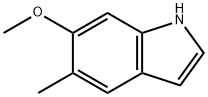 6-Methoxy-5-Methyl 1H-indole Struktur