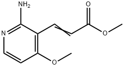 METHYL 3-(2-AMINO-4-METHOXYPYRIDIN-3-YL)ACRYLATE Structure