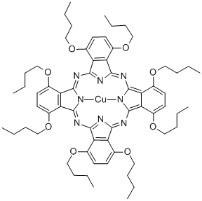 COPPER(II) 1,4,8,11,15,18,22,25-OCTA- BUTOXYPHTHALOCYANINE Structure