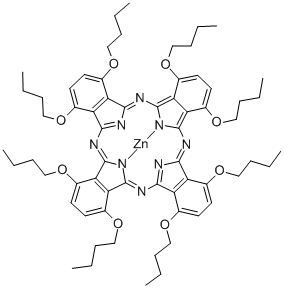 ZINC 1,4,8,11,15,18,22,25-OCTABUTOXY- PHTHALOCYANINE Struktur
