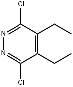 3,6-ジクロロ-4,5-ジエチルピリダジン 化学構造式
