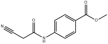 methyl 4-[(cyanoacetyl)amino]benzoate Struktur