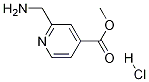 2-(氨基甲基)吡啶-4-羧酸甲酯盐酸盐, 1072438-54-0, 结构式