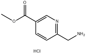 甲基6-(氨基甲基)烟酸酯盐酸盐,1072438-56-2,结构式