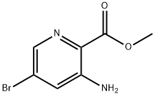 3-AMINO-5-BROMO-PYRIDINE-2-CARBOXYLIC ACID METHYL ESTER,1072448-08-8,结构式
