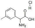 2-氨基-2-(3-甲基苯基)乙酸盐酸盐, 1072449-62-7, 结构式