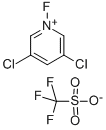1‐フルオロ‐3，5‐ジクロロピリジニウム·トリフルオロメタンスルホナ-ト 化学構造式