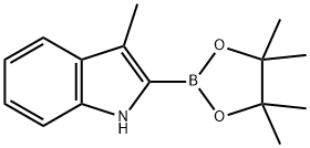3-Methyl-2-(4,4,5,5-tetraMethyl-1,3,2-dioxaborolan-2-yl)-1h-indole Structure
