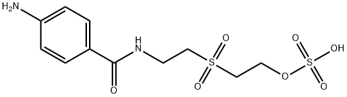 4-AMINO-N-[2-[(2-SULFOXY)ETHYL]-SULFONYL]ETHYL BENZAMIDE,SODIUM Struktur