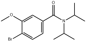 N,N-ジイソプロピル4-ブロモ-3-メトキシベンズアミド 化学構造式