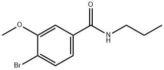 4-BROMO-3-METHOXY-N-PROPYLBENZAMIDE 化学構造式