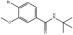 4-ブロモ-N-(TERT-ブチル)-3-メトキシベンズアミド 化学構造式