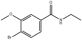 4-ブロモ-N-エチル-3-メトキシベンズアミド 化学構造式