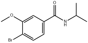 N-イソプロピル4-ブロモ-3-メトキシベンズアミド 化学構造式