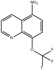 5-アミノ-8-トリフルオロメトキシキノリン 化学構造式