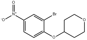 4-(2-溴-4-硝基苯氧基)四氢-2H-吡喃, 1072944-62-7, 结构式