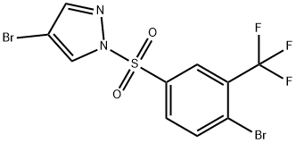 4-Bromo-1-(4-bromo-3-(trifluoromethyl)phenylsulfonyl)-1H-pyrazole
