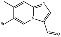 6-BROMO-3-FORMYL-7-METHYLIMIDAZO[1,2-A]PYRIDINE Structure