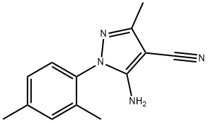 5-AMino-4-cyano-1-(2,4-diMethylphenyl)-3-Methylpyrazole Structure