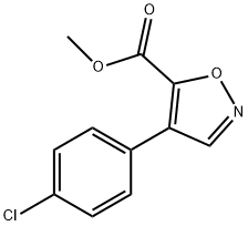 4-(4-クロロフェニル)イソオキサゾール-5-カルボン酸メチル 化学構造式
