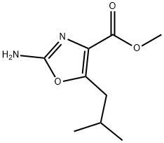 METHYL 2-AMINO-5-ISOBUTYLOXAZOLE-4-CARBOXYLATE Structure