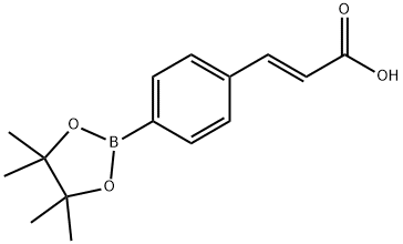 (E)-3-(4-(4,4,5,5-Tetramethyl-1,3,2-dioxaborolan-2-yl)phenyl)acrylic acid Structure