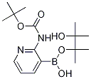 2-(TERT-BUTOXYCARBONYLAMINO)PYRIDINE-3-BORONIC ACID PINACOL ESTER Structure