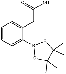 2-(2-(4,4,5,5-TETRAMETHYL-1,3,2-DIOXABOROLAN-2-YL)PHENYL)ACETIC ACID Structure