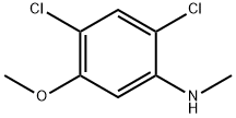 2,4-ジクロロ-5-メトキシ-N-メチルアニリン 化学構造式