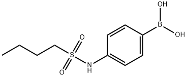 4-(ButylsulfonaMido)phenylboronic acid Structure