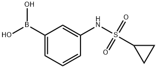 3-(シクロプロパンスルホナミド)フェニルボロン酸 化学構造式