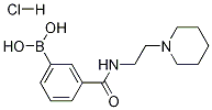 3-(2-(ピペリジン-1-イル)エチルカルバモイル)フェニルボロン酸塩酸塩 化学構造式