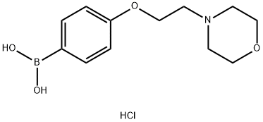 4-(2-吗啉乙氧基)苯硼酸盐酸盐, 1072945-74-4, 结构式