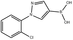 1-(2-氯苯基)吡唑-4-硼酸, 1072945-91-5, 结构式