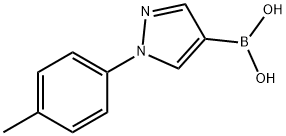 1-p-Tolylpyrazole-4-boronic acid, 1072945-92-6, 结构式