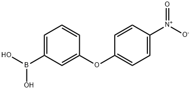 3-(4-Nitrophenoxy)phenylboronic acid Structure