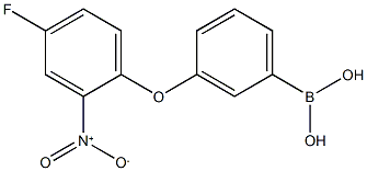 3-(4-Fluoro-2-nitrophenoxy)phenylboronic acid Structure