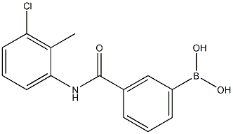 N-(3-Chloro-2-Methylphenyl)3-boronobenzaMide Structure