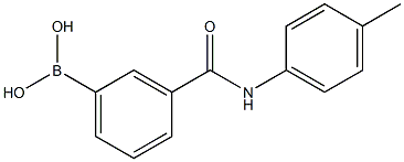 3-(P-TOLYLCARBAMOYL)PHENYLBORONIC ACID 结构式