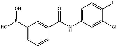 N-(3-Chloro-4-fluorophenyl) 3-boronobenzaMide Structure