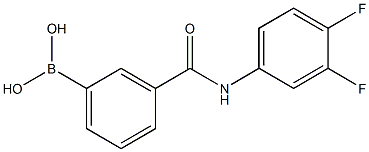N-(3,4-Difluorophenyl)3-boronobenzaMide 化学構造式
