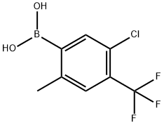 5-Chloro-2-methyl-4-(trifluoromethyl)phenylboronic acid Structure