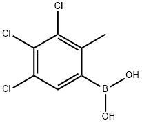3,4,5-トリクロロ-2-メチルフェニルボロン酸 化学構造式