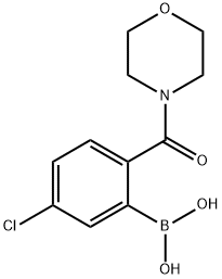5-Chloro-2-(morpholine-4-carbonyl)phenylboronic acid Structure