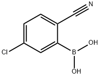 5-Chloro-2-cyanophenylboronic acid Structure