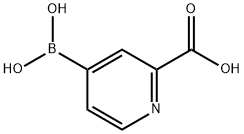 2-CARBOXYPYRIDINE-4-BORONIC ACID 结构式