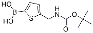 5-(BOC-アミノメチル)チオフェン-2-ボロン酸 化学構造式