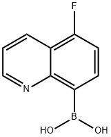 5-FLUOROQUINOLIN-8-YLBORONIC ACID Struktur