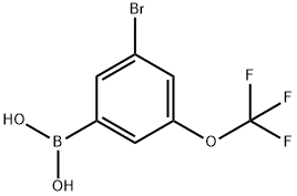 3-BROMO-5-(TRIFLUOROMETHOXY)PHENYLBORONIC ACID Structure