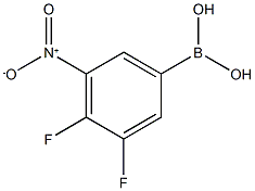 3,4-Difluoro-5-nitrophenylboronic acid Structure